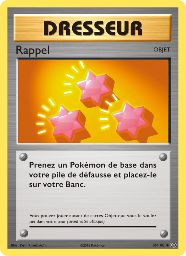 Rappel 85 — Evolutions (French Pokémon TCG card)