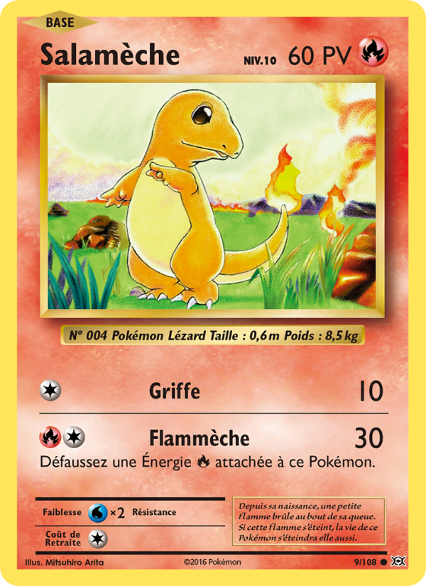 Salamèche 9 — Evolutions (French Pokémon TCG card)