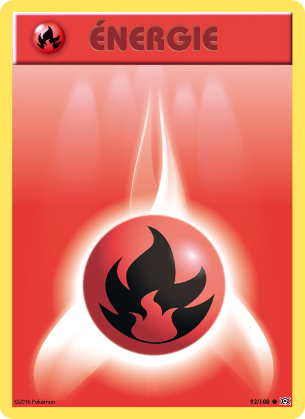 Énergie Feu 92 — Evolutions (French Pokémon TCG card)
