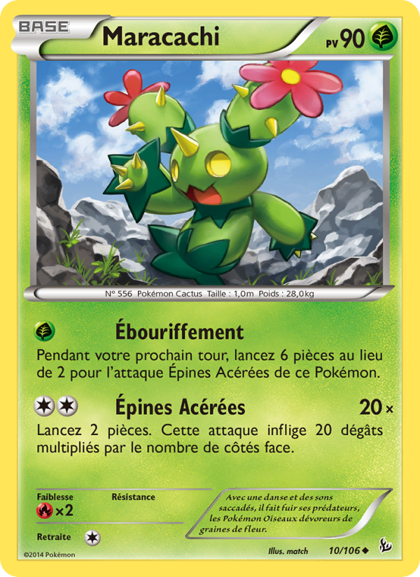 Maracachi 10 — Flashfire (French Pokémon TCG card)