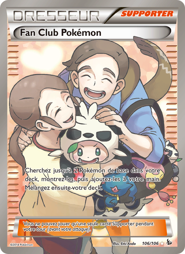 Fan Club Pokémon 106 — Flashfire (French Pokémon TCG card)