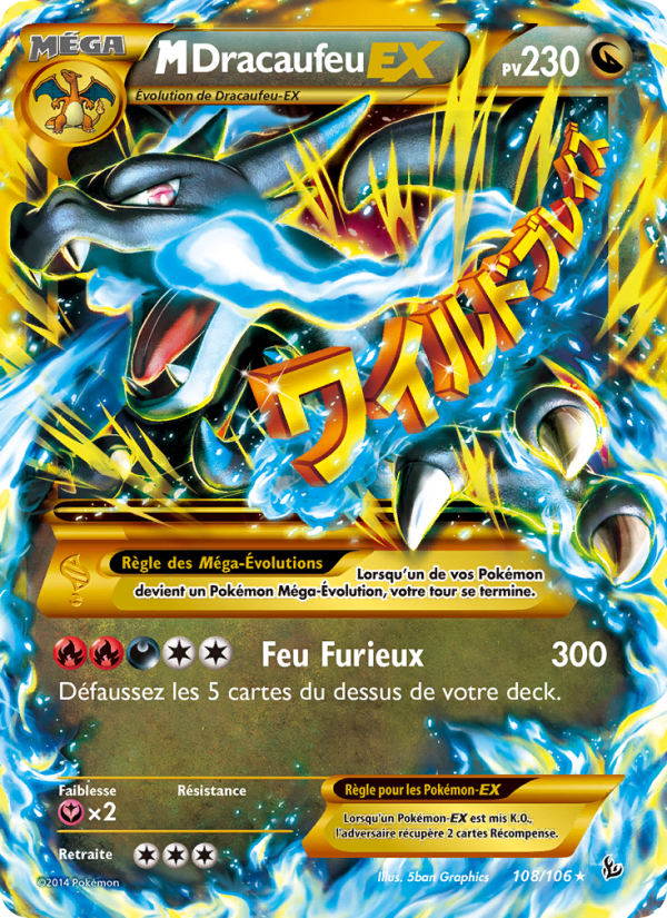 M-Dracaufeu EX 108 — Flashfire (French Pokémon TCG card)