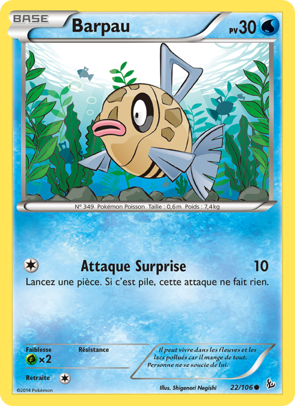 Barpau 22 — Flashfire (French Pokémon TCG card)