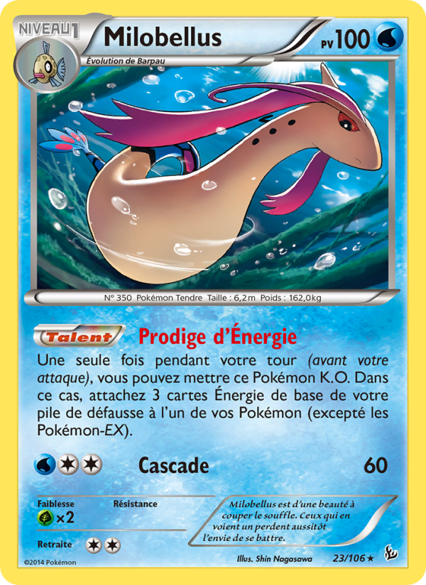 Milobellus 23 — Flashfire (French Pokémon TCG card)