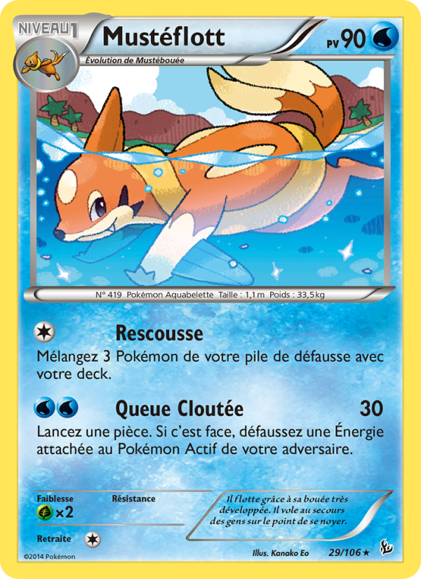Mustéflott 29 — Flashfire (French Pokémon TCG card)
