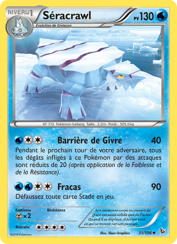 Séracrawl 31 — Flashfire (French Pokémon TCG card)