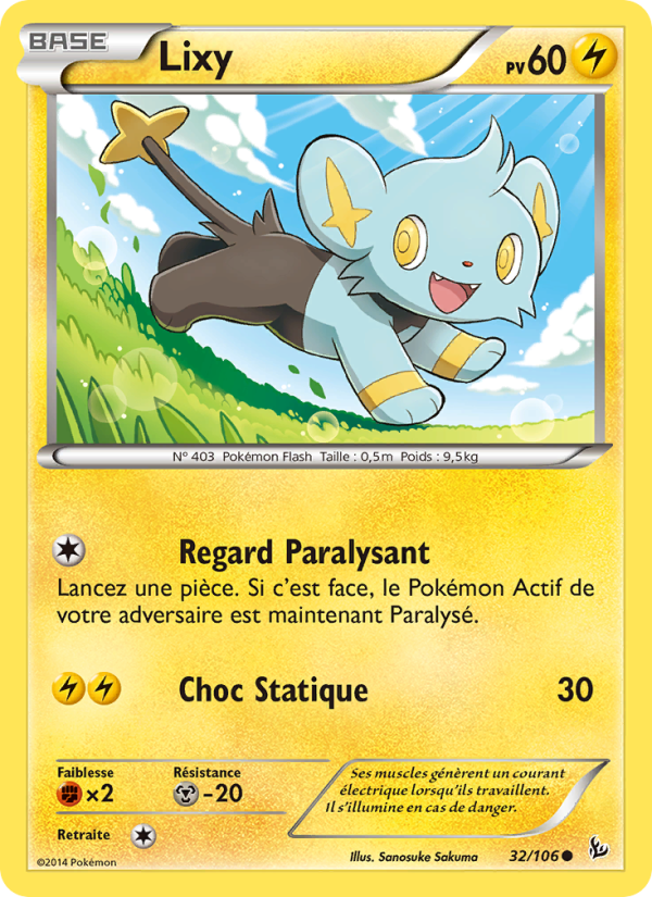 Lixy 32 — Flashfire (French Pokémon TCG card)