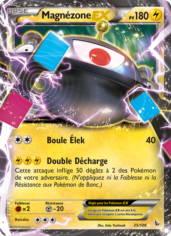 Magnézone EX 35 — Flashfire (French Pokémon TCG card)
