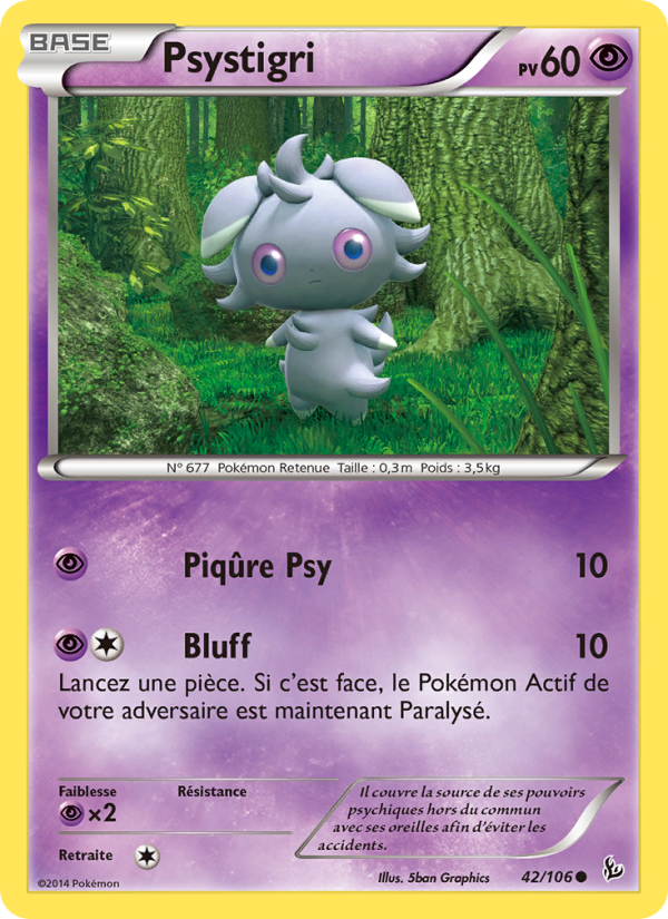 Psystigri 42 — Flashfire (French Pokémon TCG card)