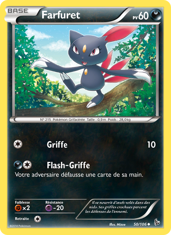Farfuret 50 — Flashfire (French Pokémon TCG card)