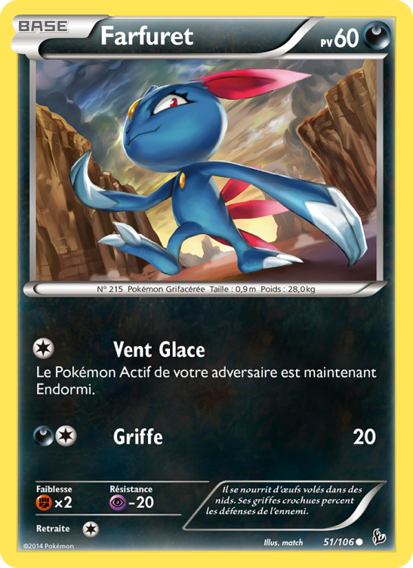 Farfuret 51 — Flashfire (French Pokémon TCG card)