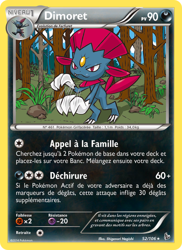 Dimoret 52 — Flashfire (French Pokémon TCG card)