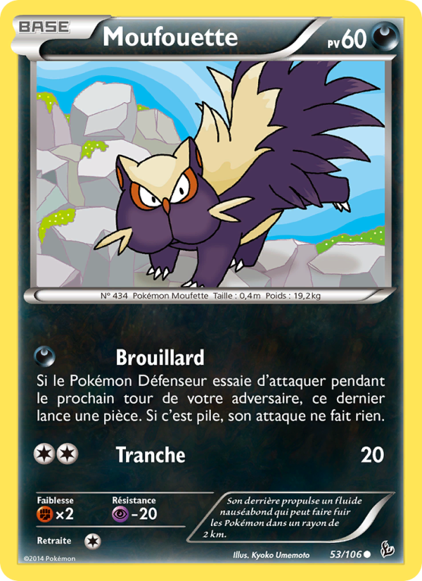 Moufouette 53 — Flashfire (French Pokémon TCG card)
