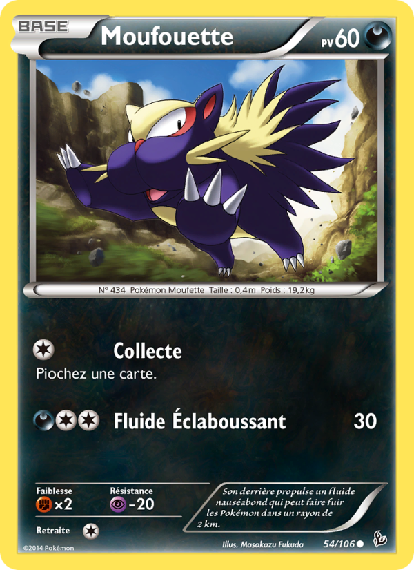 Moufouette 54 — Flashfire (French Pokémon TCG card)