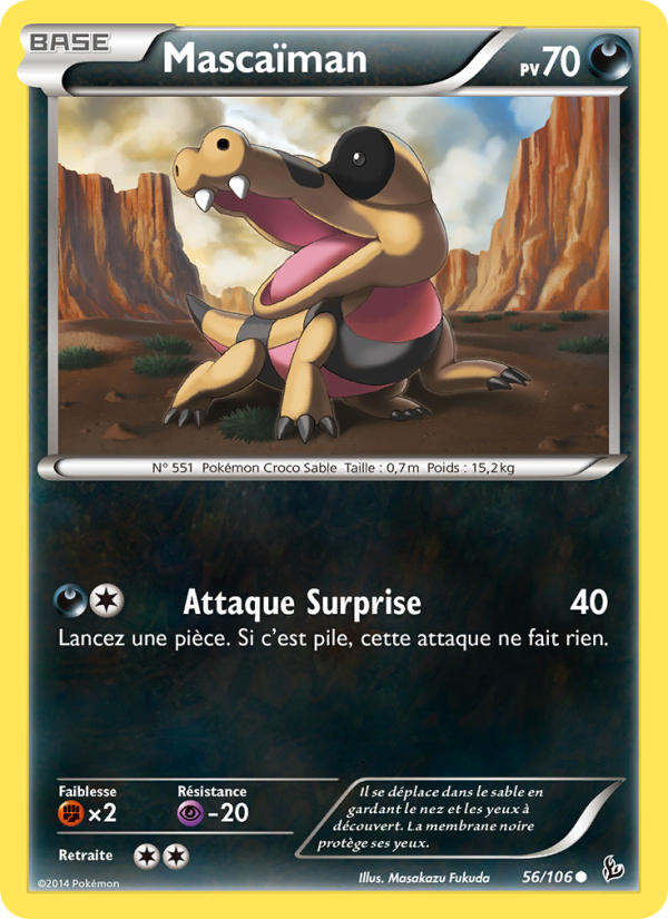 Mascaïman 56 — Flashfire (French Pokémon TCG card)