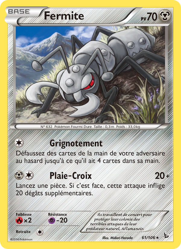 Fermite 61 — Flashfire (French Pokémon TCG card)
