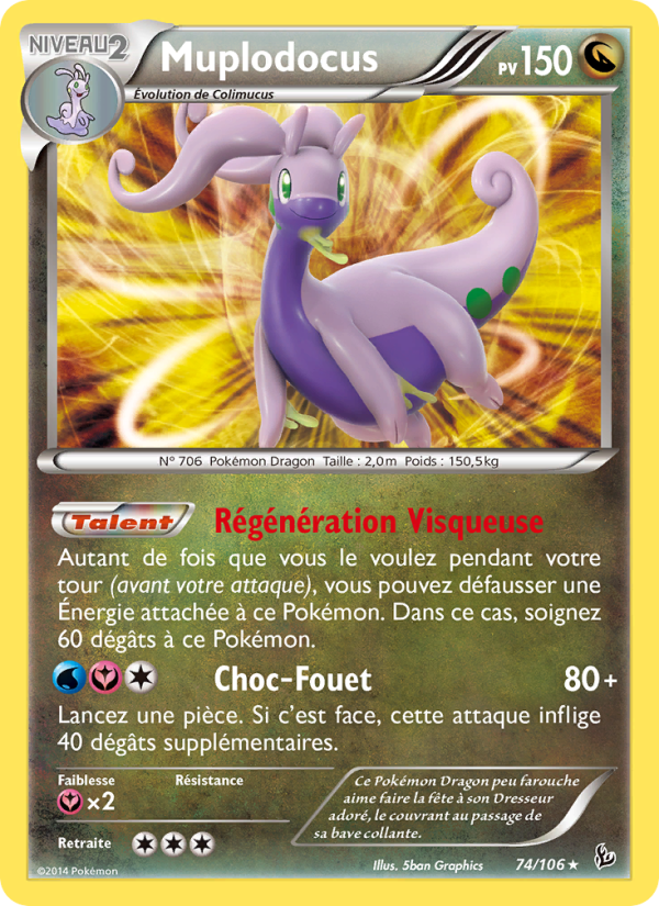 Muplodocus 74 — Flashfire (French Pokémon TCG card)