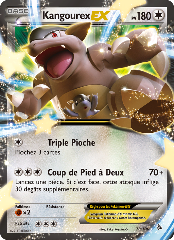 Kangourex EX 78 — Flashfire (French Pokémon TCG card)