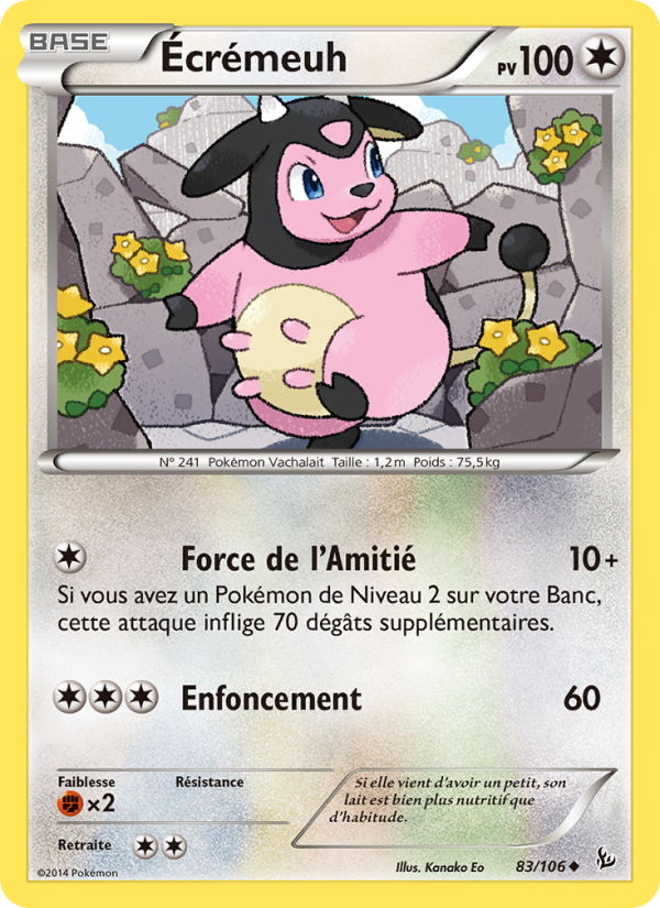 Écrémeuh 83 — Flashfire (French Pokémon TCG card)