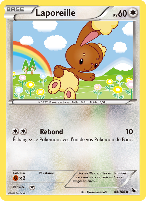 Laporeille 84 — Flashfire (French Pokémon TCG card)