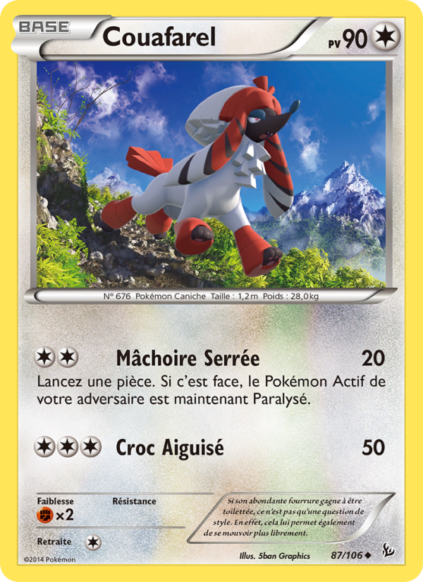 Couafarel 87 — Flashfire (French Pokémon TCG card)