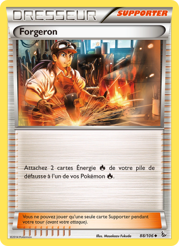 Forgeron 88 — Flashfire (French Pokémon TCG card)