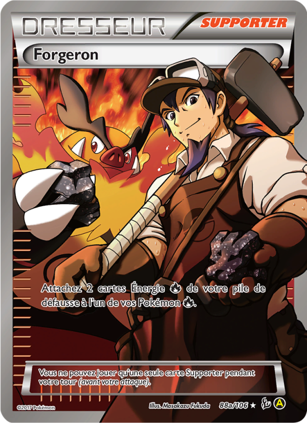 Forgeron 88a — Flashfire (French Pokémon TCG card)