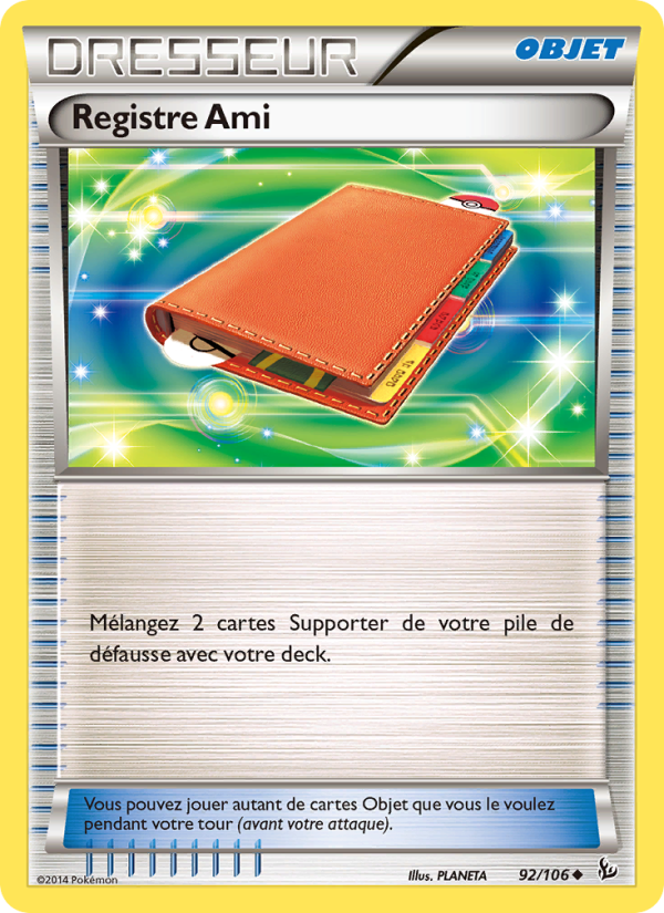 Registre Ami 92 — Flashfire (French Pokémon TCG card)