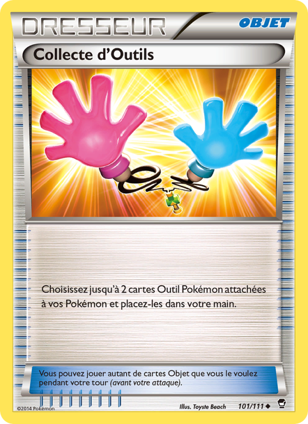 Collecte d'Outils 101 — Furious Fists (French Pokémon TCG card)