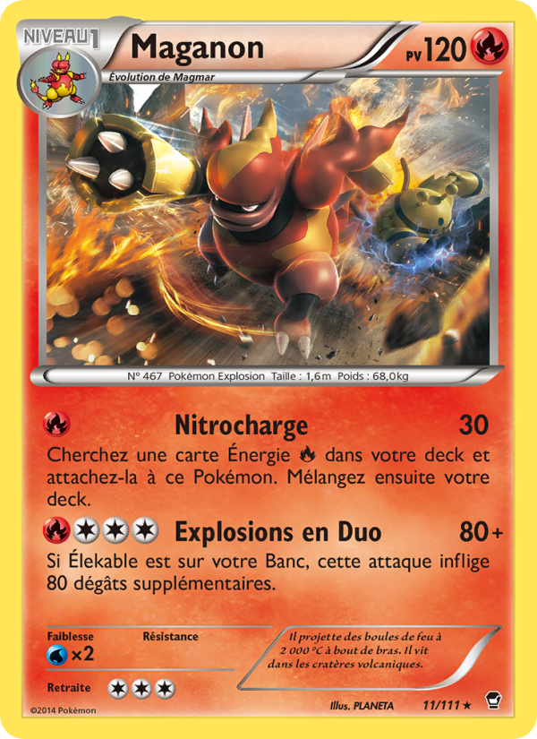 Maganon 11 — Furious Fists (French Pokémon TCG card)