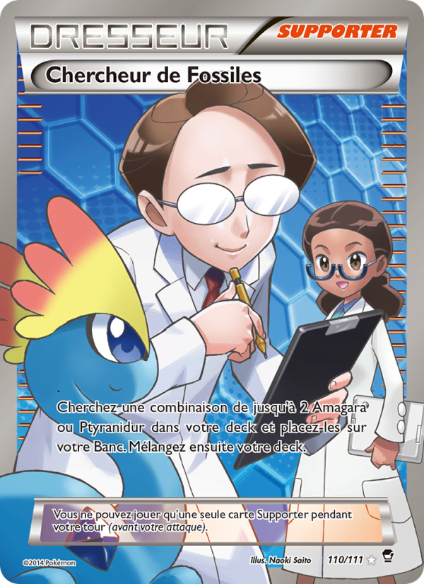 Chercheur de Fossiles 110 — Furious Fists (French Pokémon TCG card)