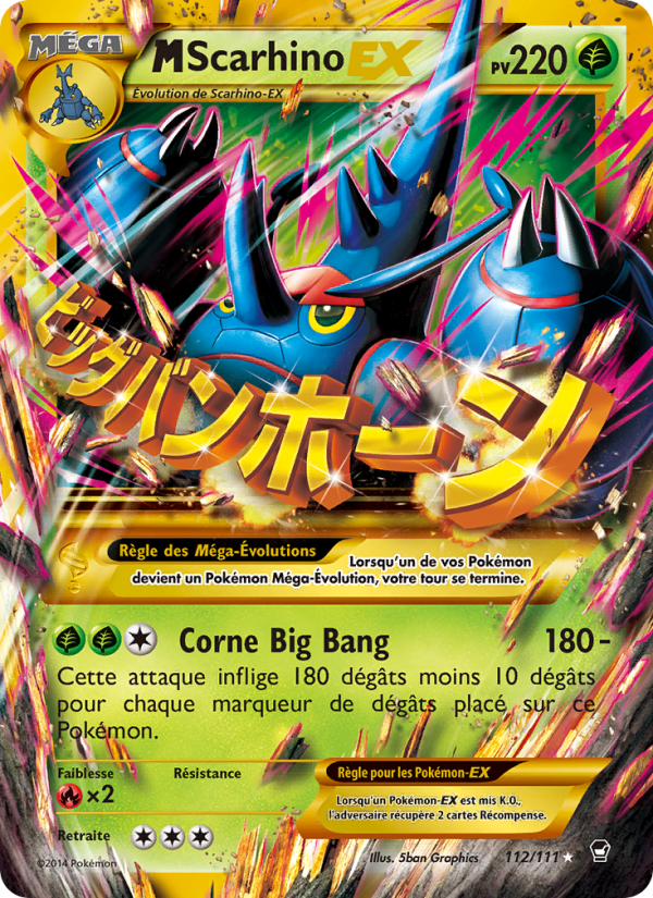 M-Scarhino EX 112 — Furious Fists (French Pokémon TCG card)