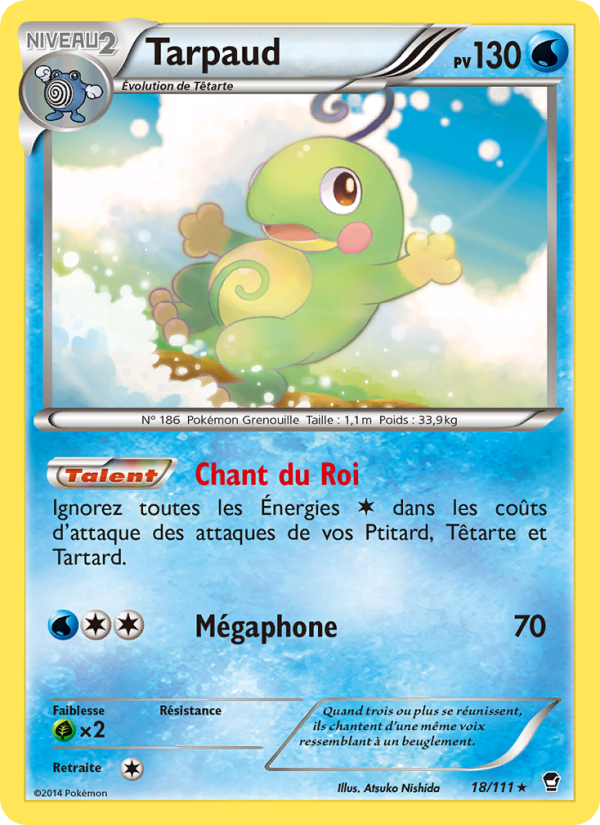 Tarpaud 18 — Furious Fists (French Pokémon TCG card)