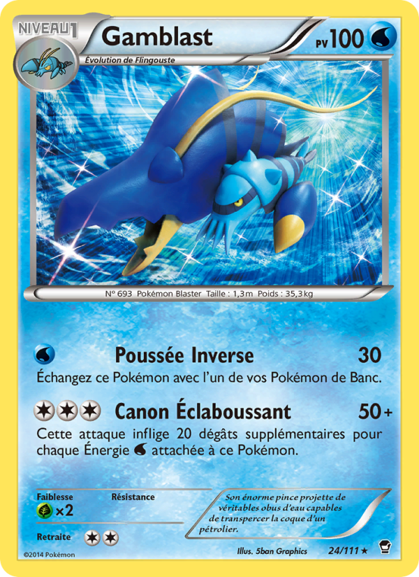 Gamblast 24 — Furious Fists (French Pokémon TCG card)