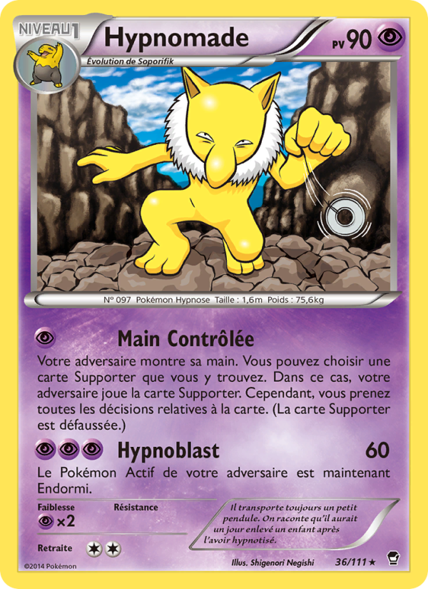 Hypnomade 36 — Furious Fists (French Pokémon TCG card)