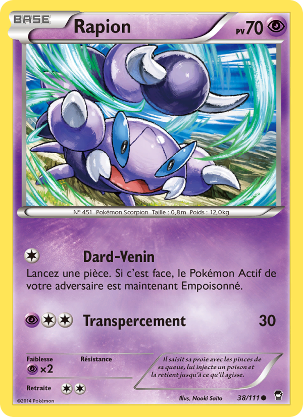 Rapion 38 — Furious Fists (French Pokémon TCG card)