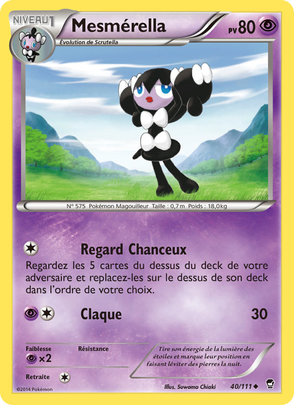 Mesmérella 40 — Furious Fists (French Pokémon TCG card)