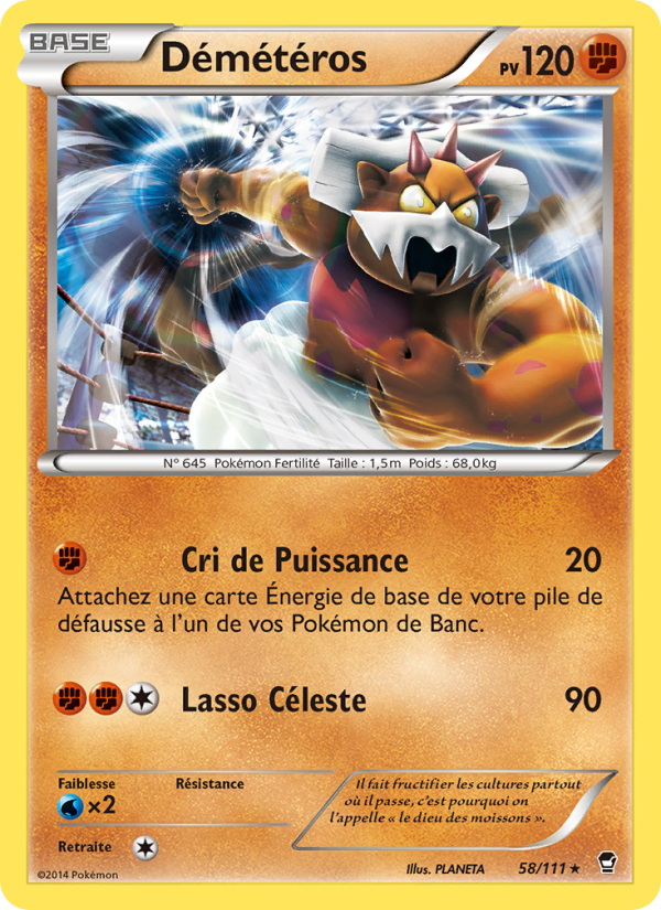 Démétéros 58 — Furious Fists (French Pokémon TCG card)