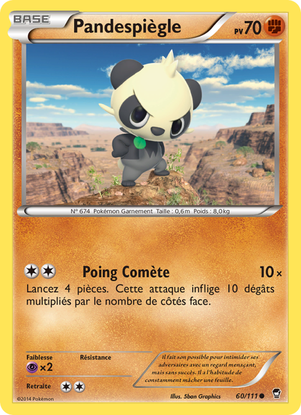 Pandespiègle 60 — Furious Fists (French Pokémon TCG card)