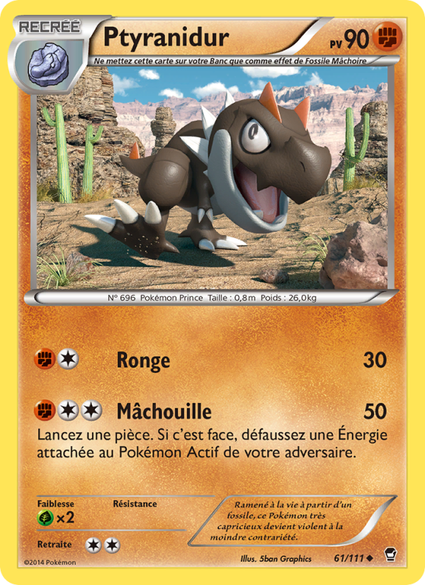 Ptyranidur 61 — Furious Fists (French Pokémon TCG card)