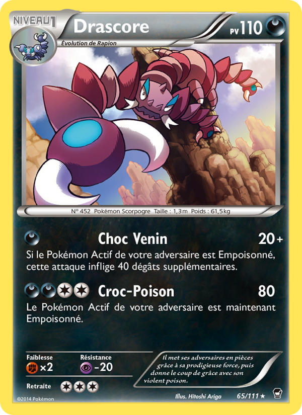 Drascore 65 — Furious Fists (French Pokémon TCG card)