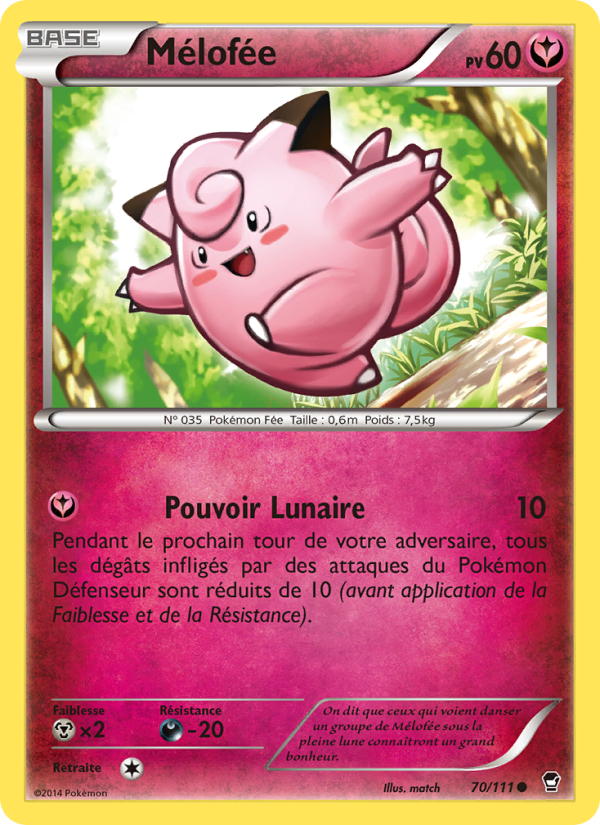 Mélofée 70 — Furious Fists (French Pokémon TCG card)