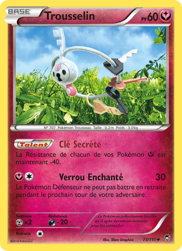 Trousselin 73 — Furious Fists (French Pokémon TCG card)