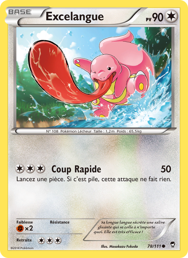 Excelangue 78 — Furious Fists (French Pokémon TCG card)