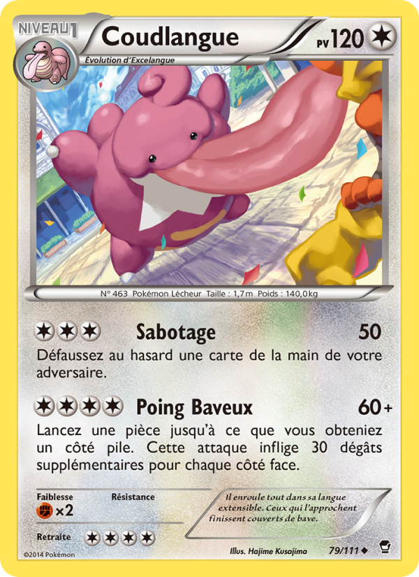 Coudlangue 79 — Furious Fists (French Pokémon TCG card)