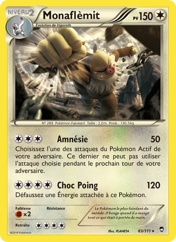 Monaflèmit 83 — Furious Fists (French Pokémon TCG card)