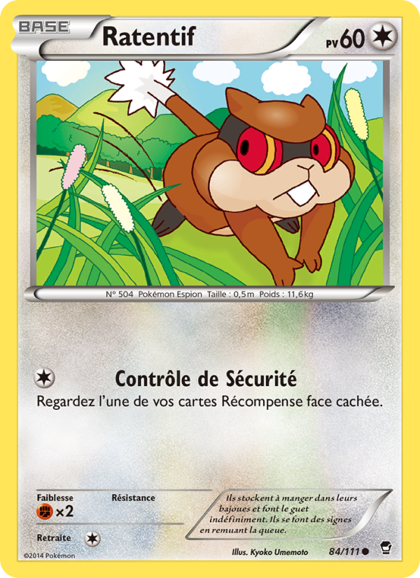 Ratentif 84 — Furious Fists (French Pokémon TCG card)
