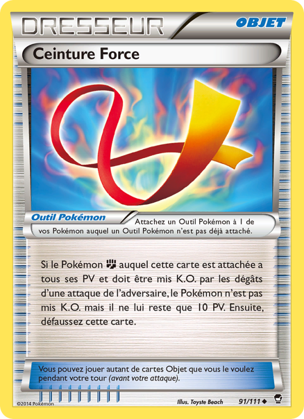 Ceinture Force 91 — Furious Fists (French Pokémon TCG card)