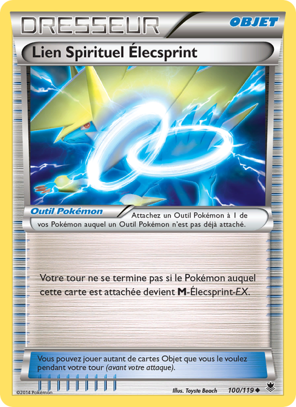 Lien Spirituel Élecsprint 100 — Phantom Forces (French Pokémon TCG card)