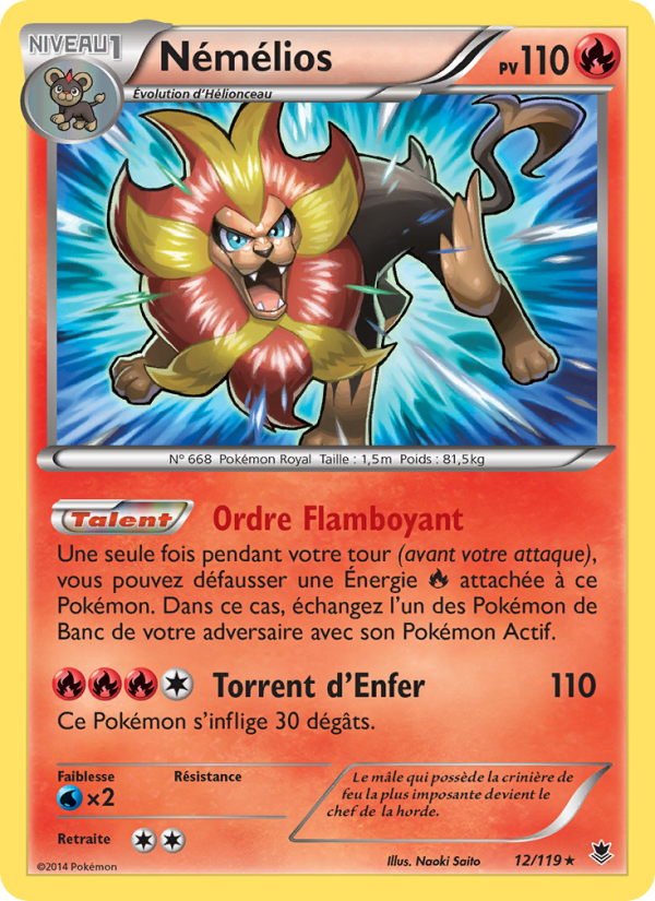 Némélios 12 — Phantom Forces (French Pokémon TCG card)